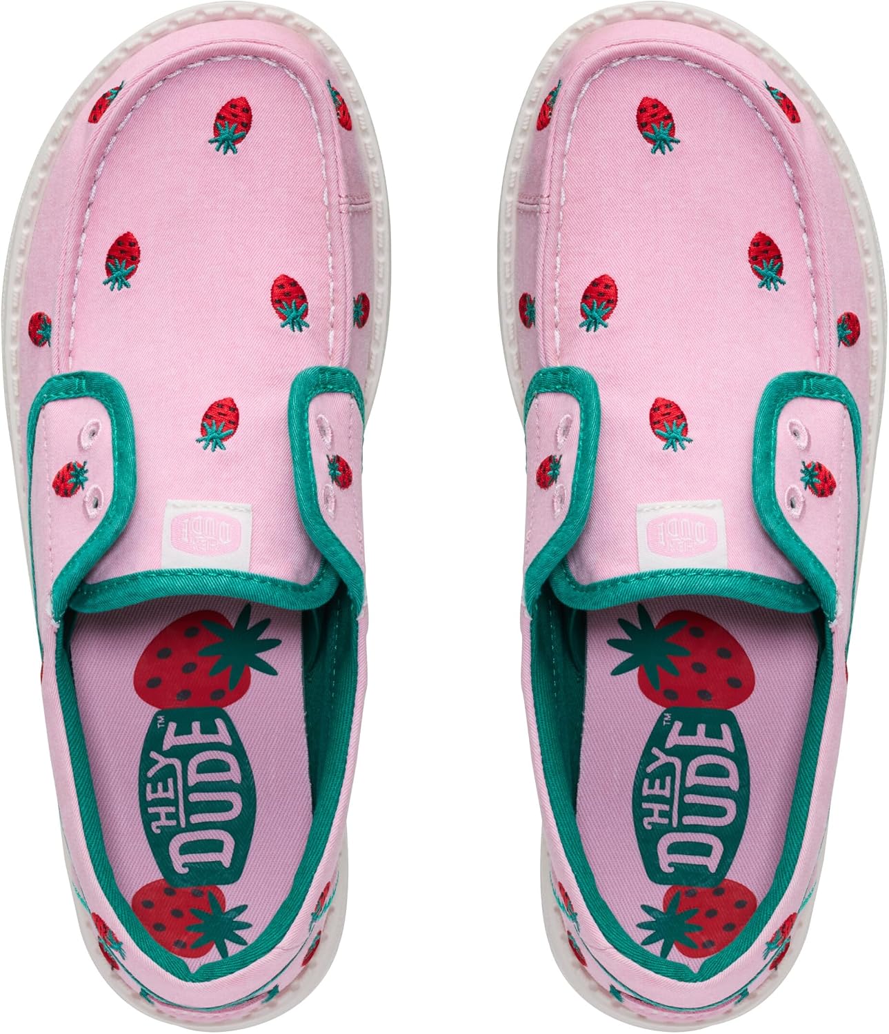 HEYDUDE Women's Wendy Cru Embroidered Slip On Shoe | Lightweight Travel Ready Canvas Casual Sneaker