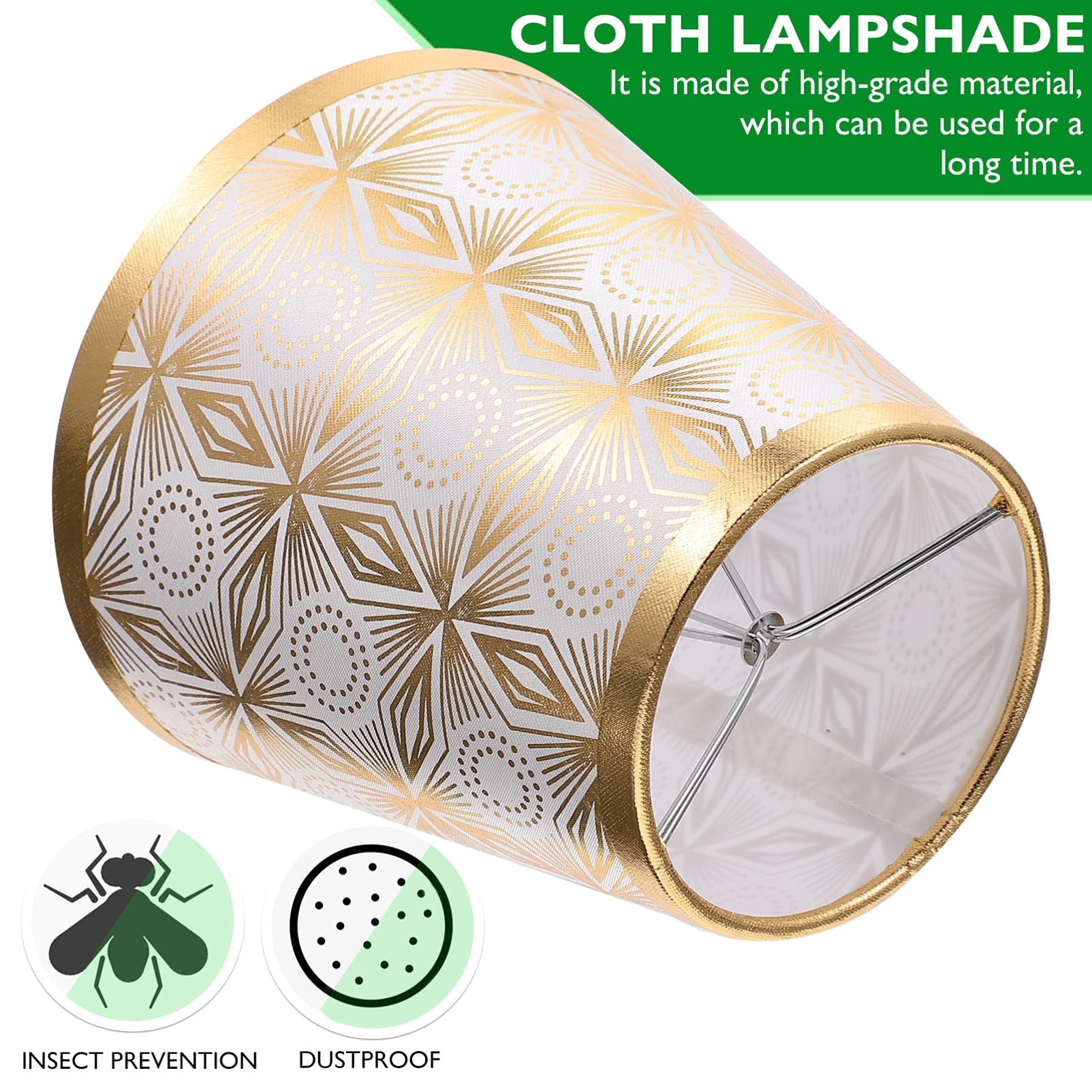 OSALADI Abat-jour décoratif en tissu à clipser pour lampe de plafond, lampe de table, lampadaire OSALADI Abat-jour décoratif en tissu à clipser pour lampe de plafond, lampe de table, lampadaire