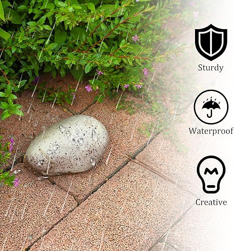 Miniatura 5 de Key Rock hiders exterior, decoración falsa para llaves de roca, impermeable y seguro para guardar llaves de repuesto, se ve y se siente como piedra