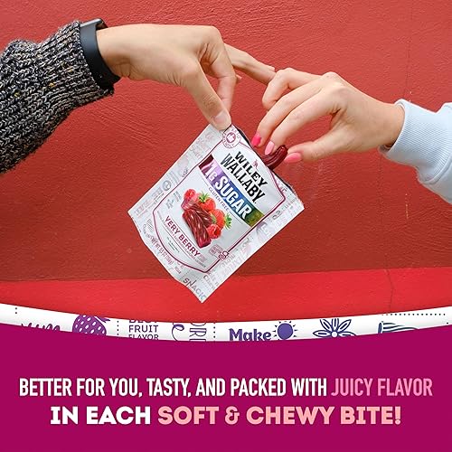 Miniatura 5 de Wiley Wallaby Dulces de regaliz gourmet de 5.5 onzas de sabor australiano suave y masticable, sin gluten, sabor australiano (5.5 onzas (paquete de