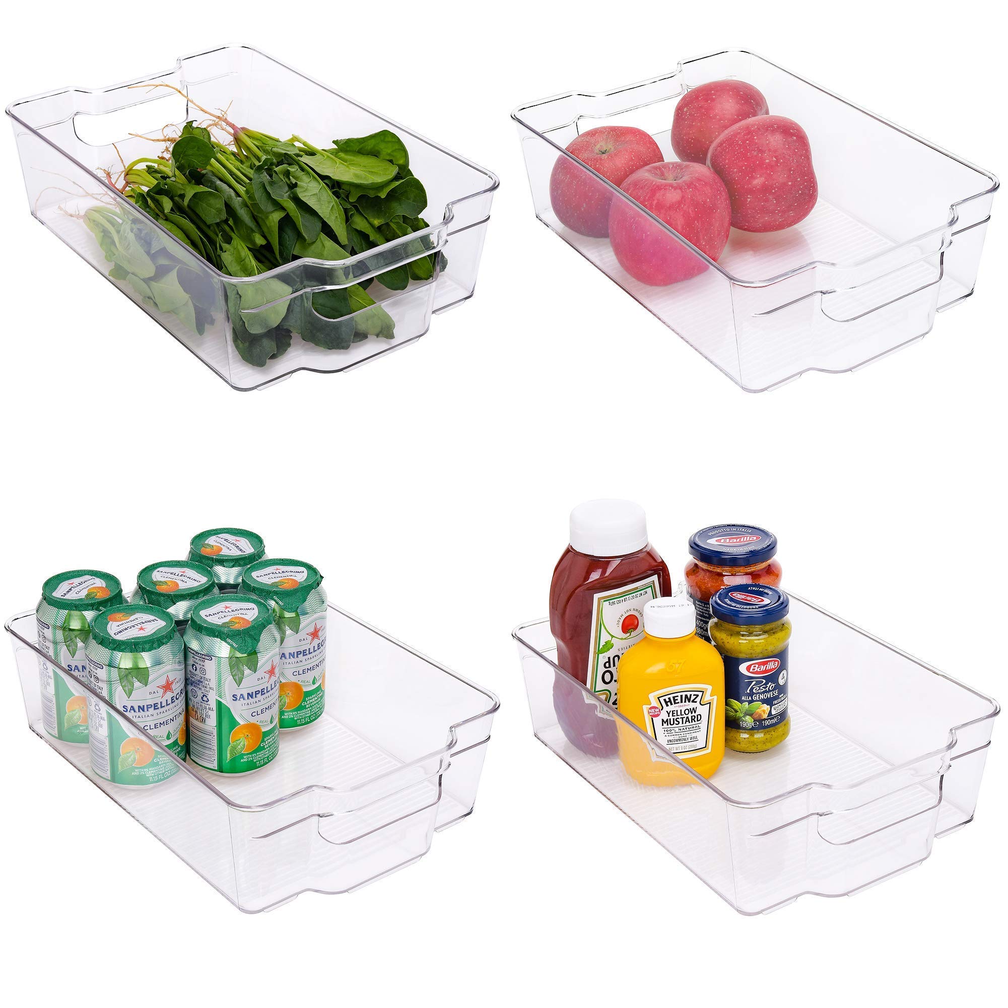 Buy UHOOME Refrigerator Pantry Organizers (4 Pack), Fridge Organizer