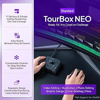 Amazon.com: TourBox NEO - Customizable Editing Controller, Video