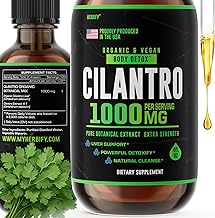 HERBIFY Cilantro Tincture - Herbal Cilantro Supplement for Detox - Rich Source of Antioxidants - Supports Heart and Body Cleanse - Made in USA - Cilantro Extract 4 Fl Oz