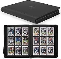 Vista 30 de Carpeta Premium de Tarjetas Coleccionables con más de 1000 bolsillos, Carpeta de 16 bolsillos sin anillo de carga lateral para cartas