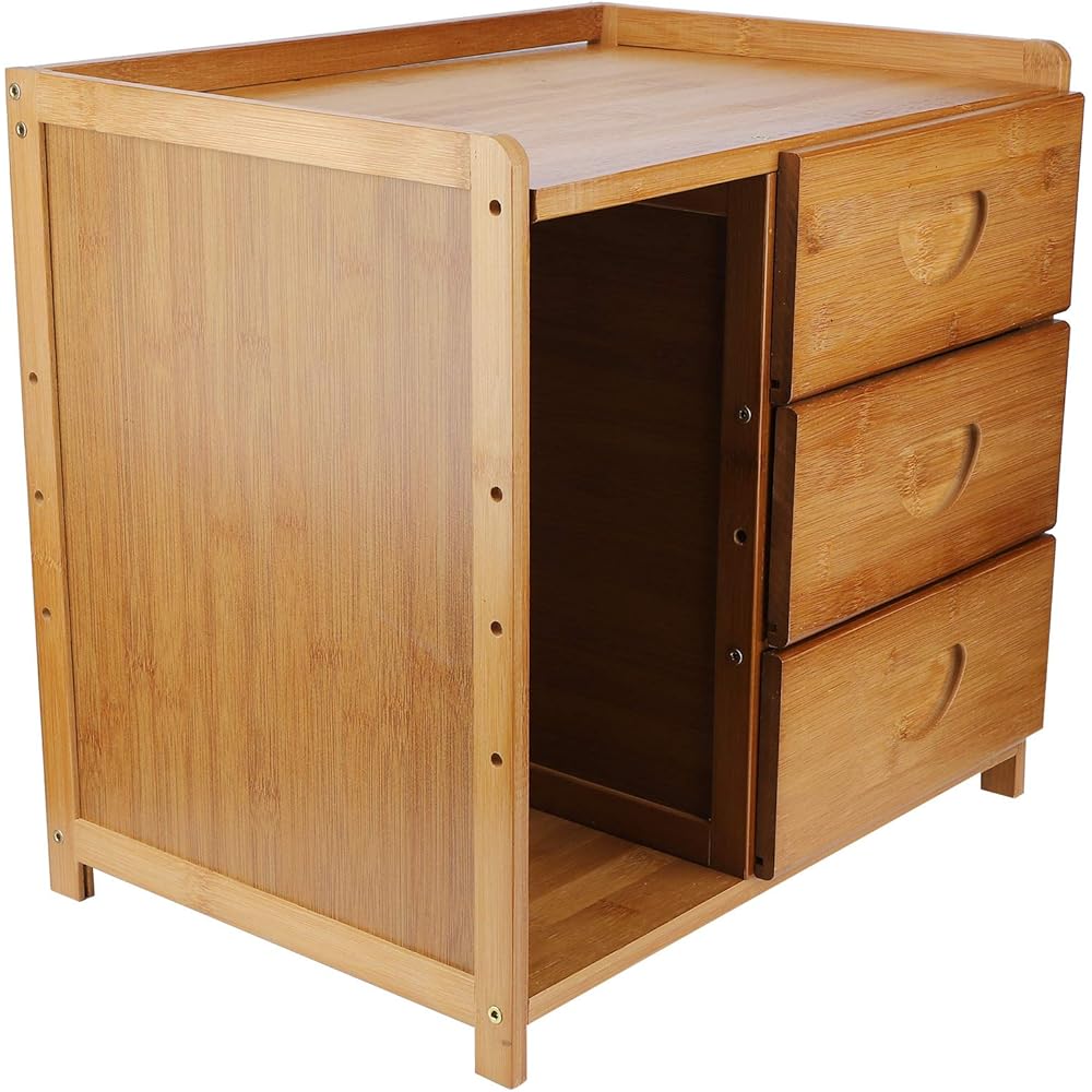 Ufolet Bedside Table, Durable, Simple and Modern Nightstand, Convenient, Natural