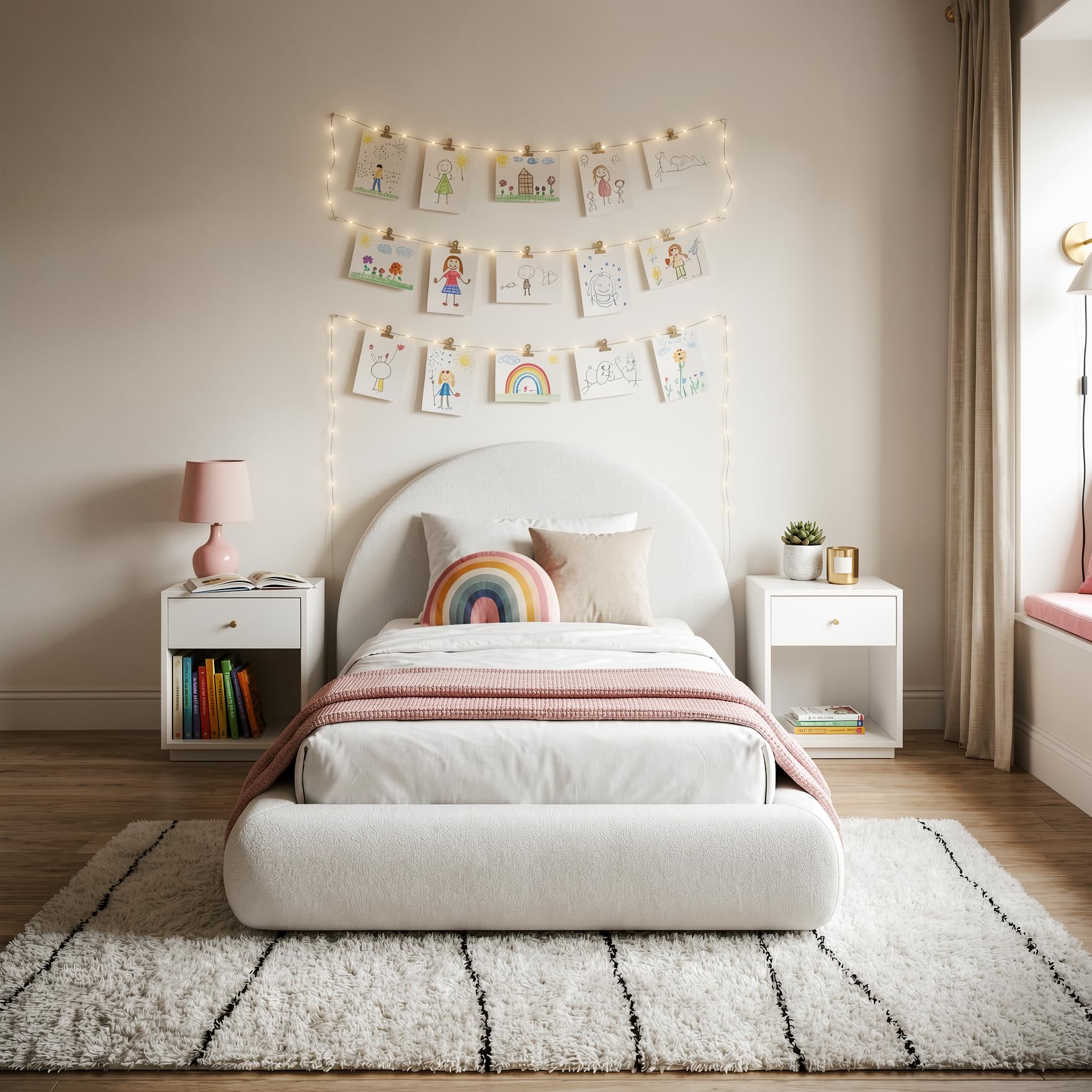 RECCI AirFrame Half-Moon Platform Bed