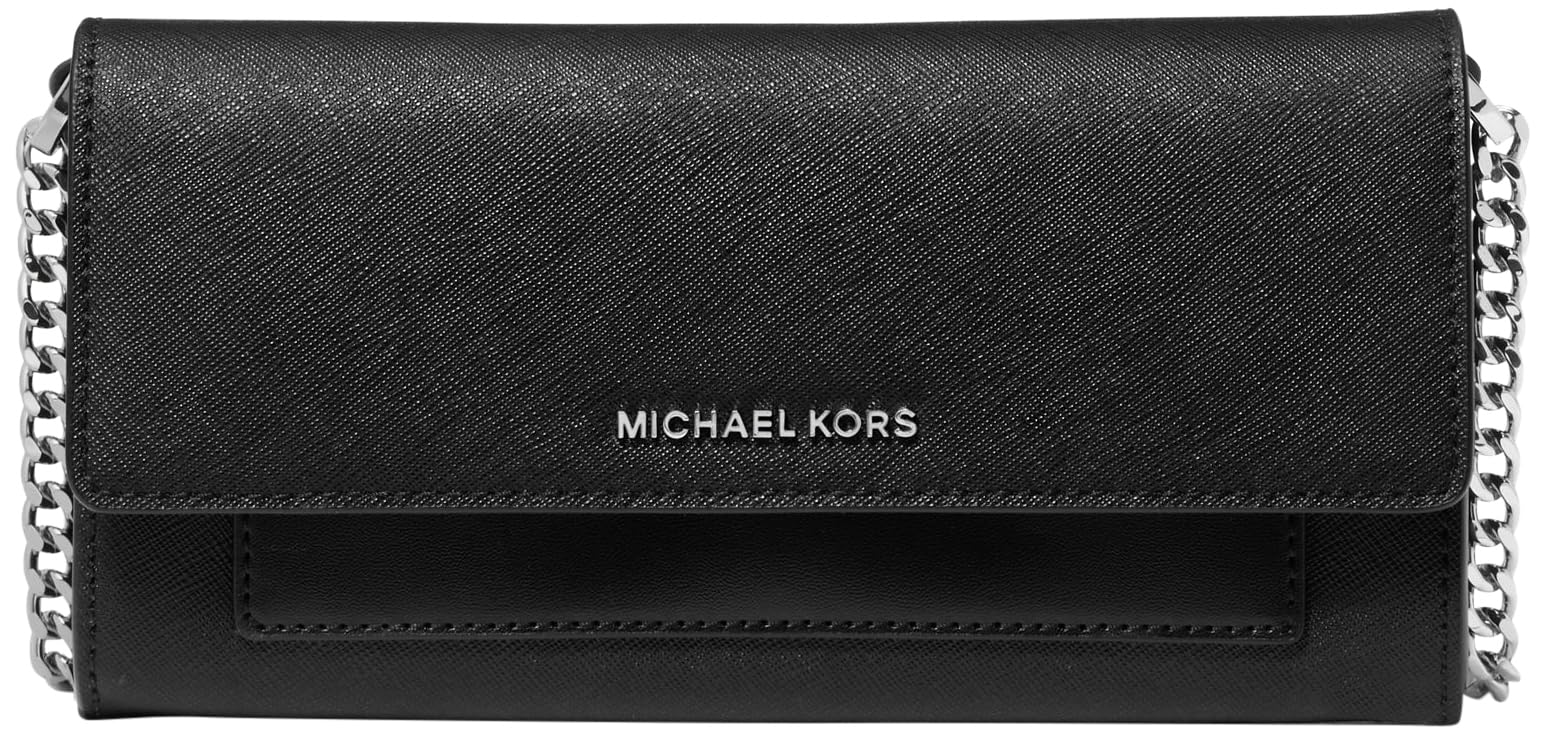 Michael Kors Women's Jet Set Medium 2-in-1 Wallet on Chain Crossbody Bag