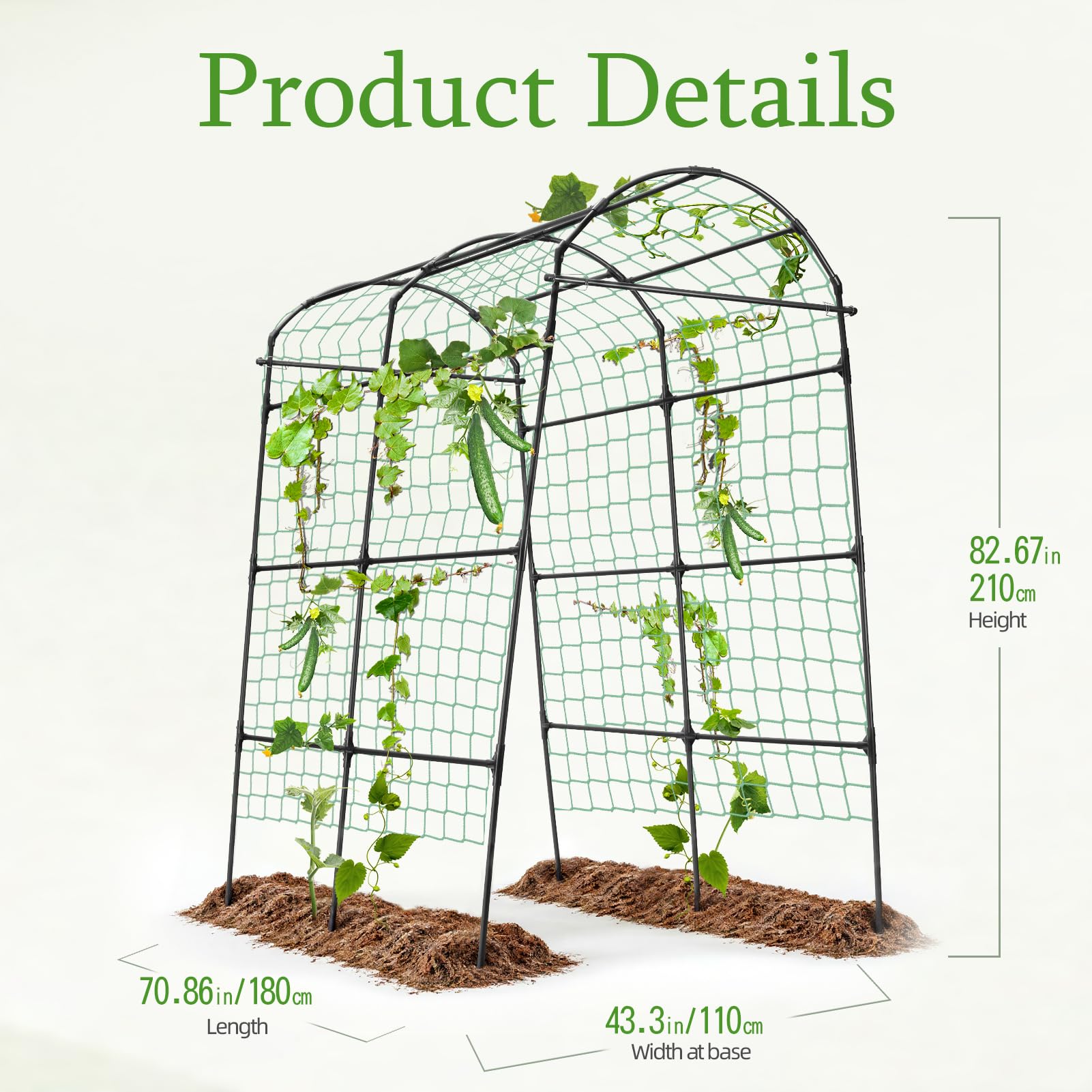 棘.PLANTS Amazon.com : Yotoworth Garden Arch Arbor Trellis for