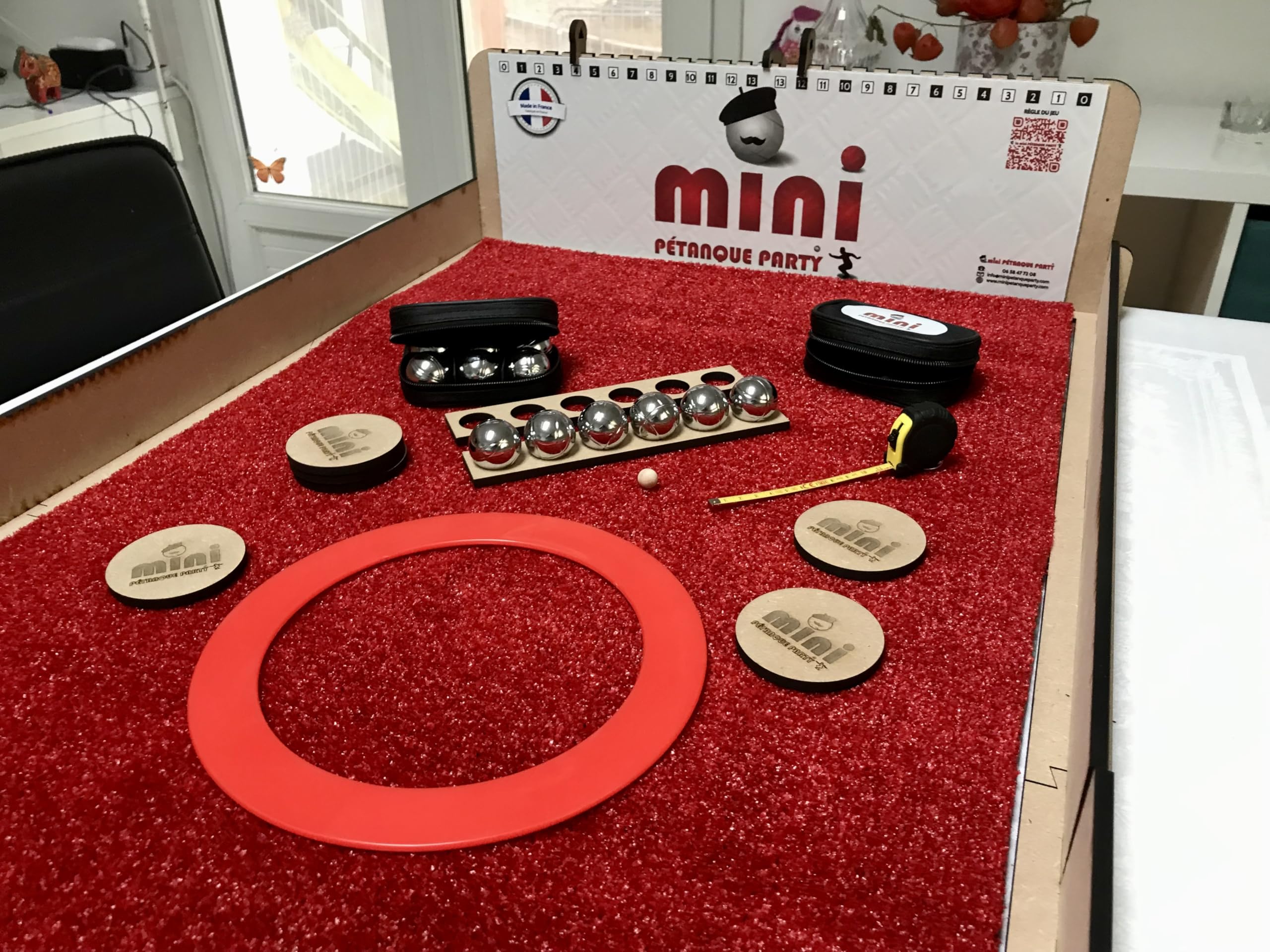 Kit Plegable de Mini Petanca de Mesa