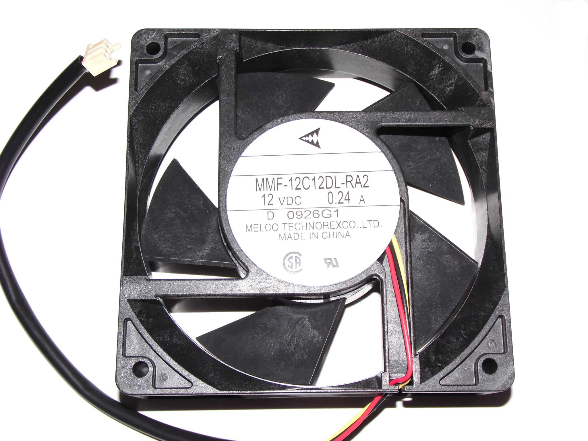 Melco 12038 MMF-12C12DL-RA2 12 V 0.24A 3 Wire del ventilador del inversor, ventilador de refrigeración