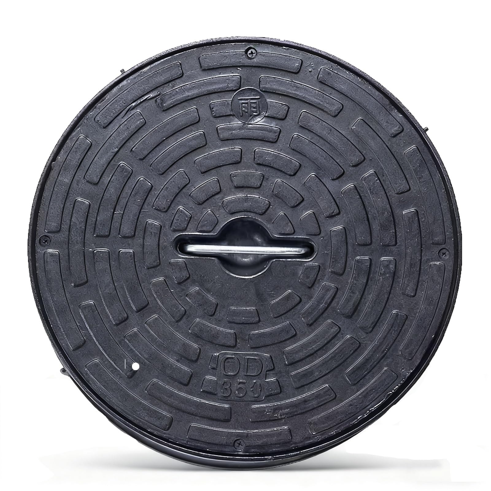 Couvercle de fosse septique rond en PE 315 mm avec poignée pour jardin