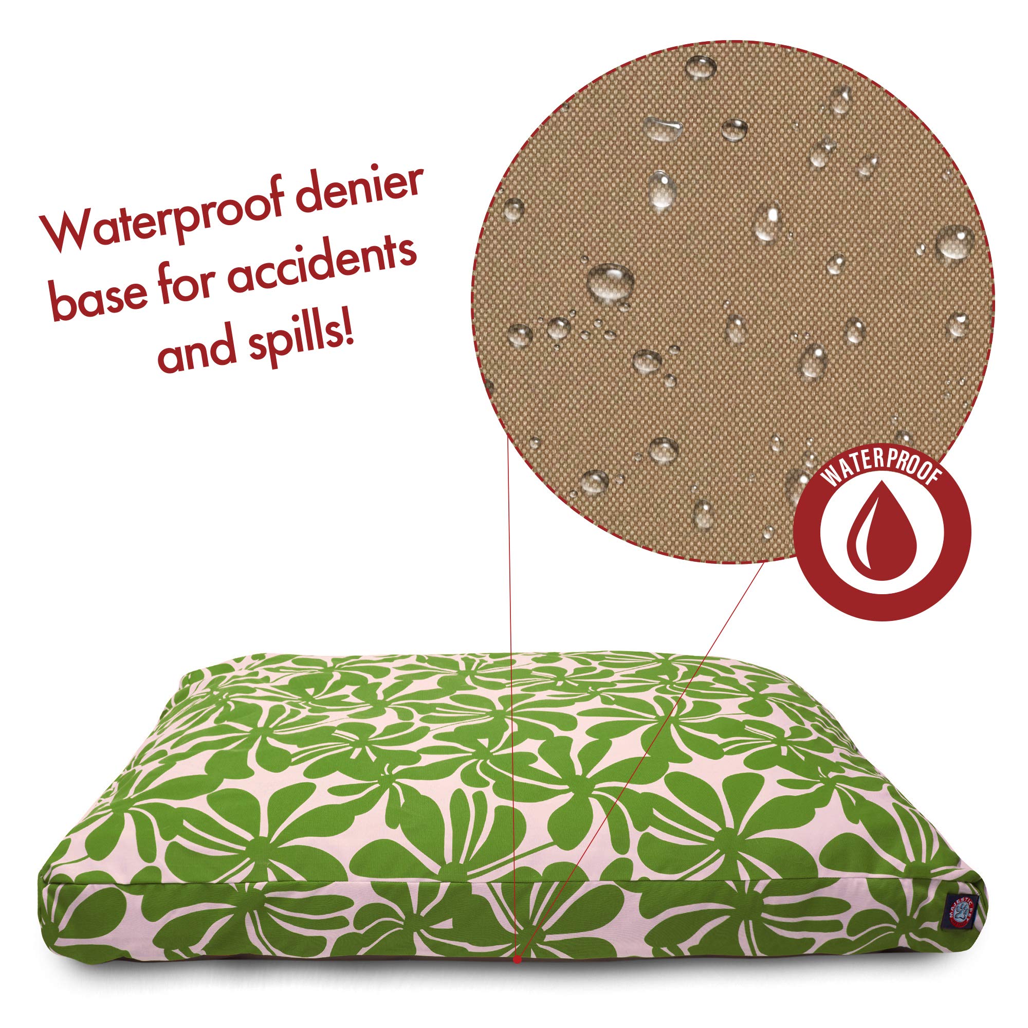 Salvia plantación Interior al Aire Libre Rectangular pequeño Mascota Perro Cama con Funda Lavable de Majestic Mascota Productos