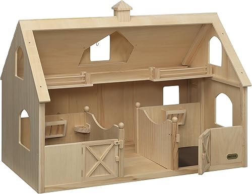 Miniatura 2 de Breyer Granero tradicional de madera de lujo con modelo de juguete de cúpula, 30.5 pulgadas de largo x 21 pulgadas de alto