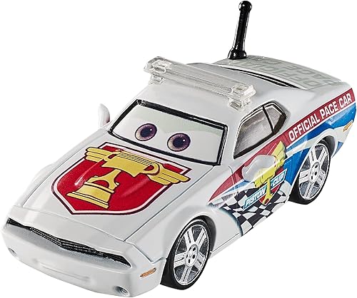 Miniatura 1 de Disney Cars Toys Toys Pat Traxson DXV80 - Vehículo fundido a presión, miniatura, coleccionable, juguetes de carreras basados en autos, juguetes,