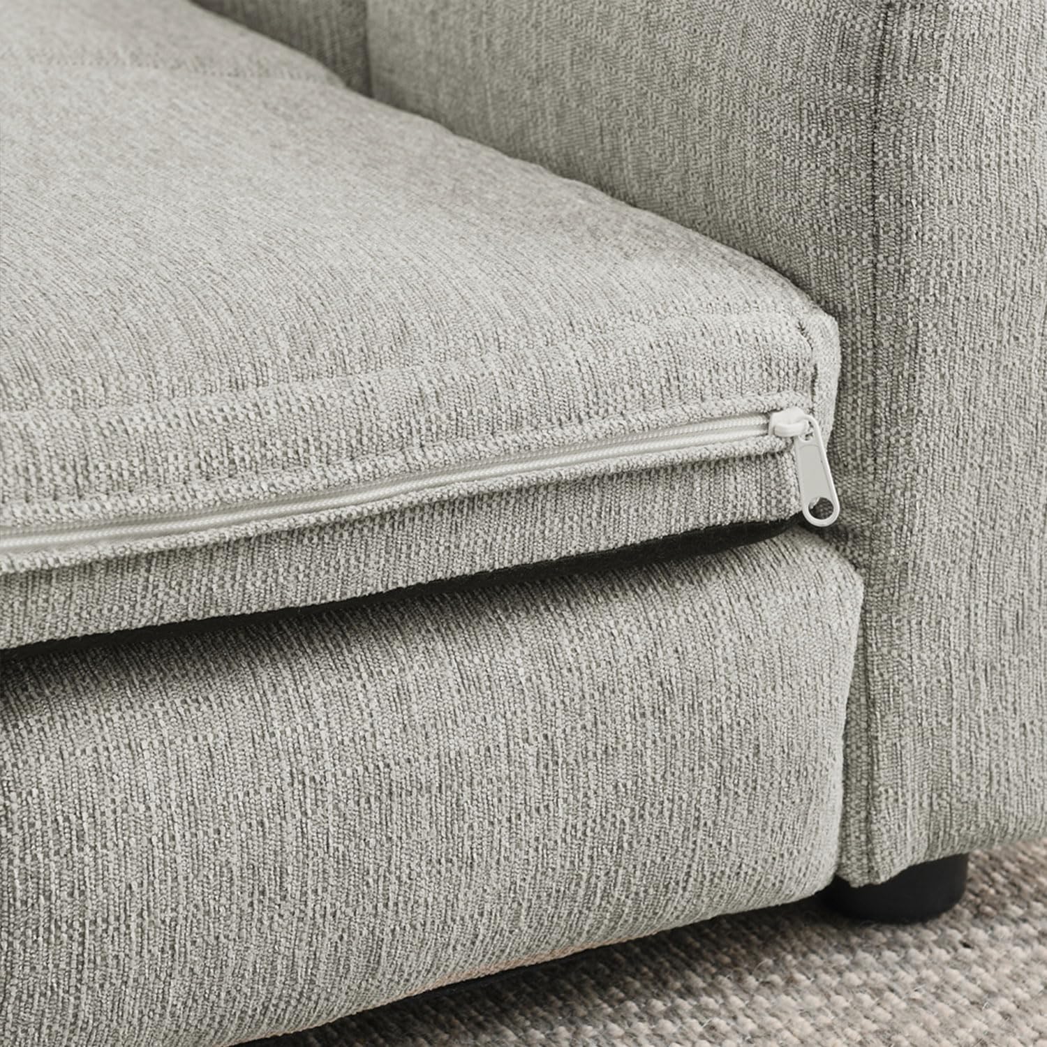 Dog Bed Couch, Durable Elevated Dog Sofa Bed with Removable Cushion, oft Memory Foam Extra Large Pet Bed Durable Linen Pet Couch Furniture with Backrest and Armrests