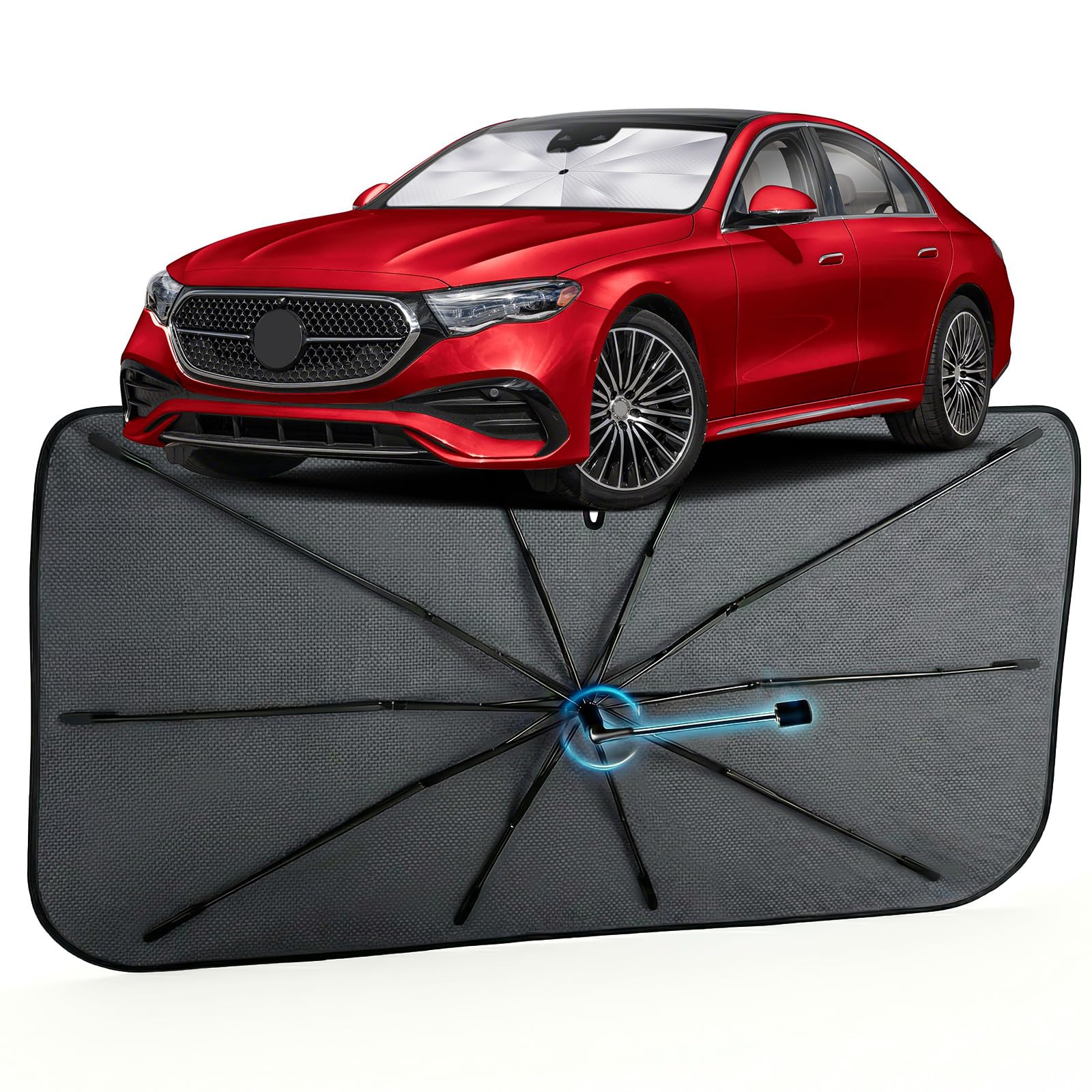 Car Windshield Sun Shade Umbrella for Benz E-Class 2016-2026, 1:1 Exact Fit