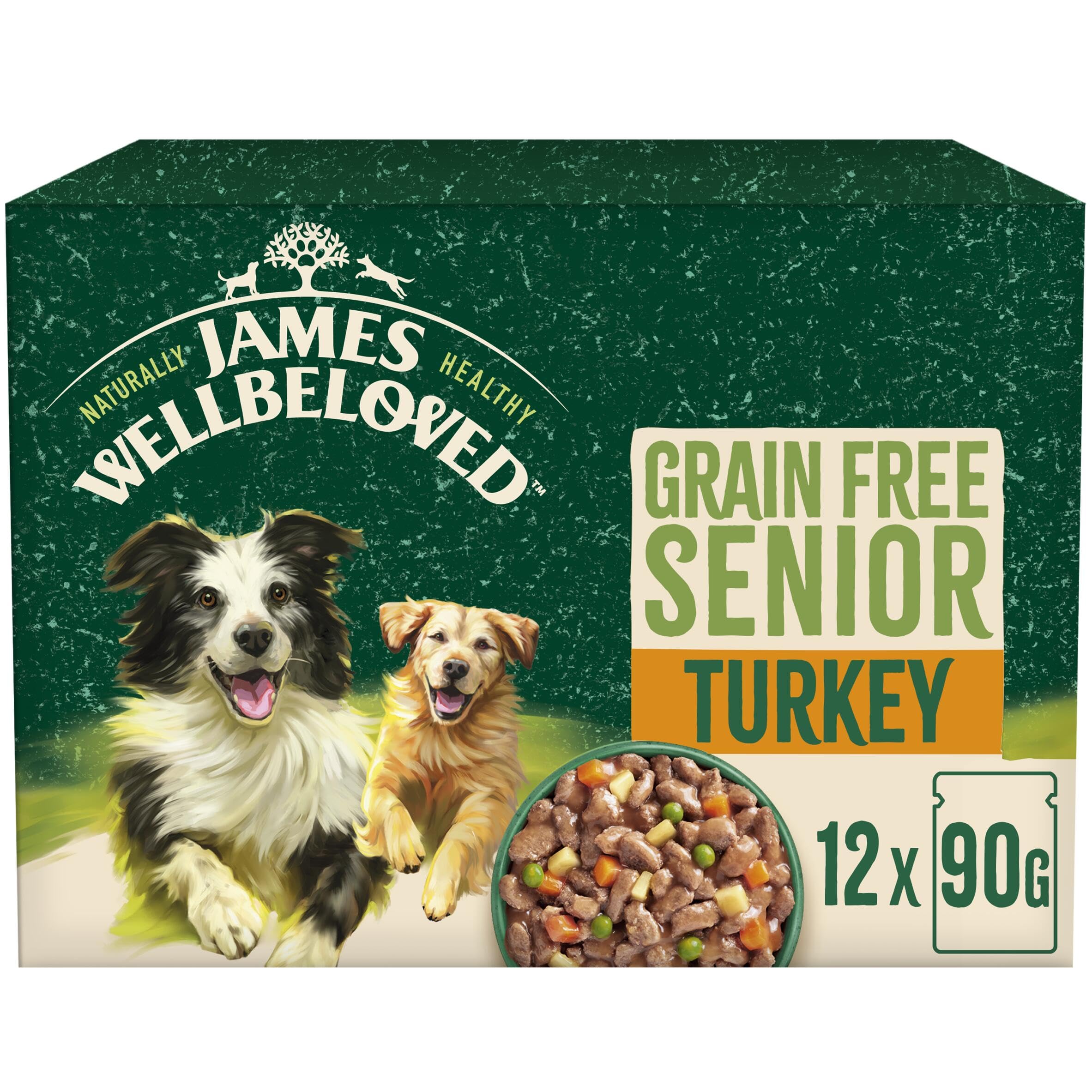 James Wellbeloved Grain Free Senior Turkey In Gravy Pouch 12 X 90G from B&Q