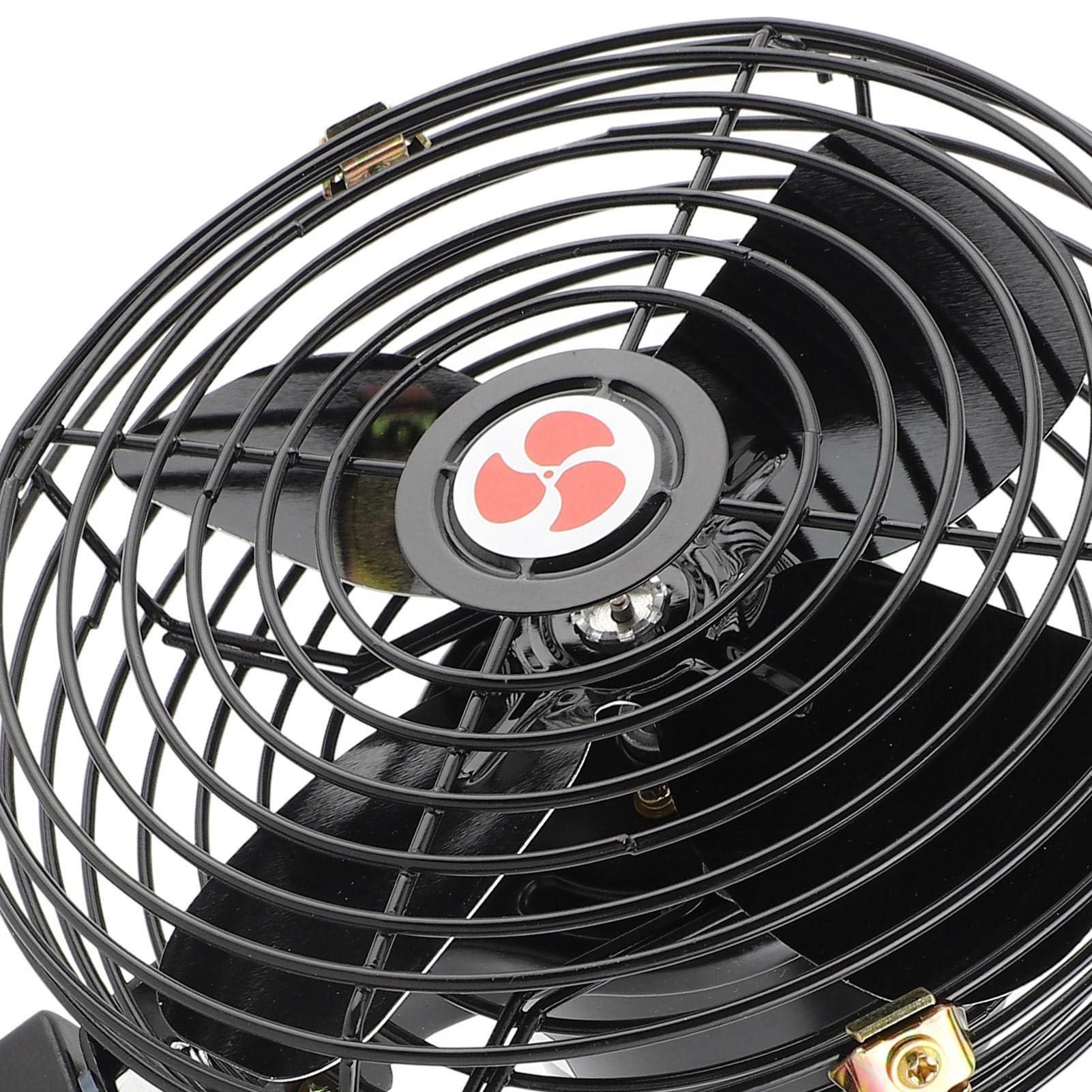 Aramox Ventilateur de Voiture 12V, 15,2 cm, 2 Vitesses, Métal Robuste, pour RV, Camion, Bateau, Bus