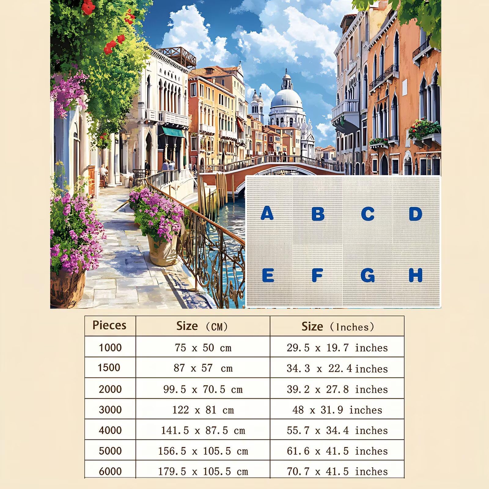 Città architettura-2 Puzzle 1000 Pezzi per Adulti, Puzzle in Legno - Collezione Classica con Poster Incluso - Sfida di Concentrazione e Passatempo Antistress, Gioco per Famiglia, 75 x 50 cm f0-47