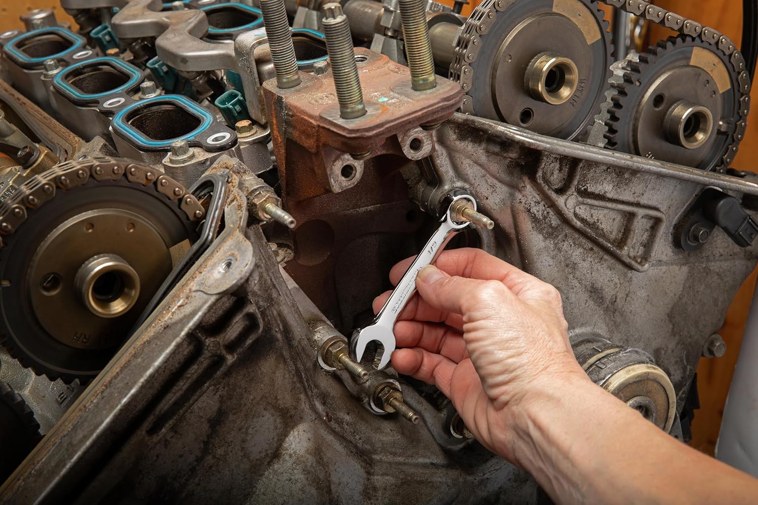 GEARWRENCH 20 Pc. 12 Point Stubby Combination SAE/Metric Wrench Set - 81903