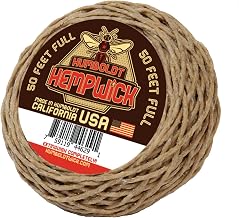 Humboldt Organic Hemp Wick 50 Foot Roll Made with Organic Hemp and Pure Beeswax