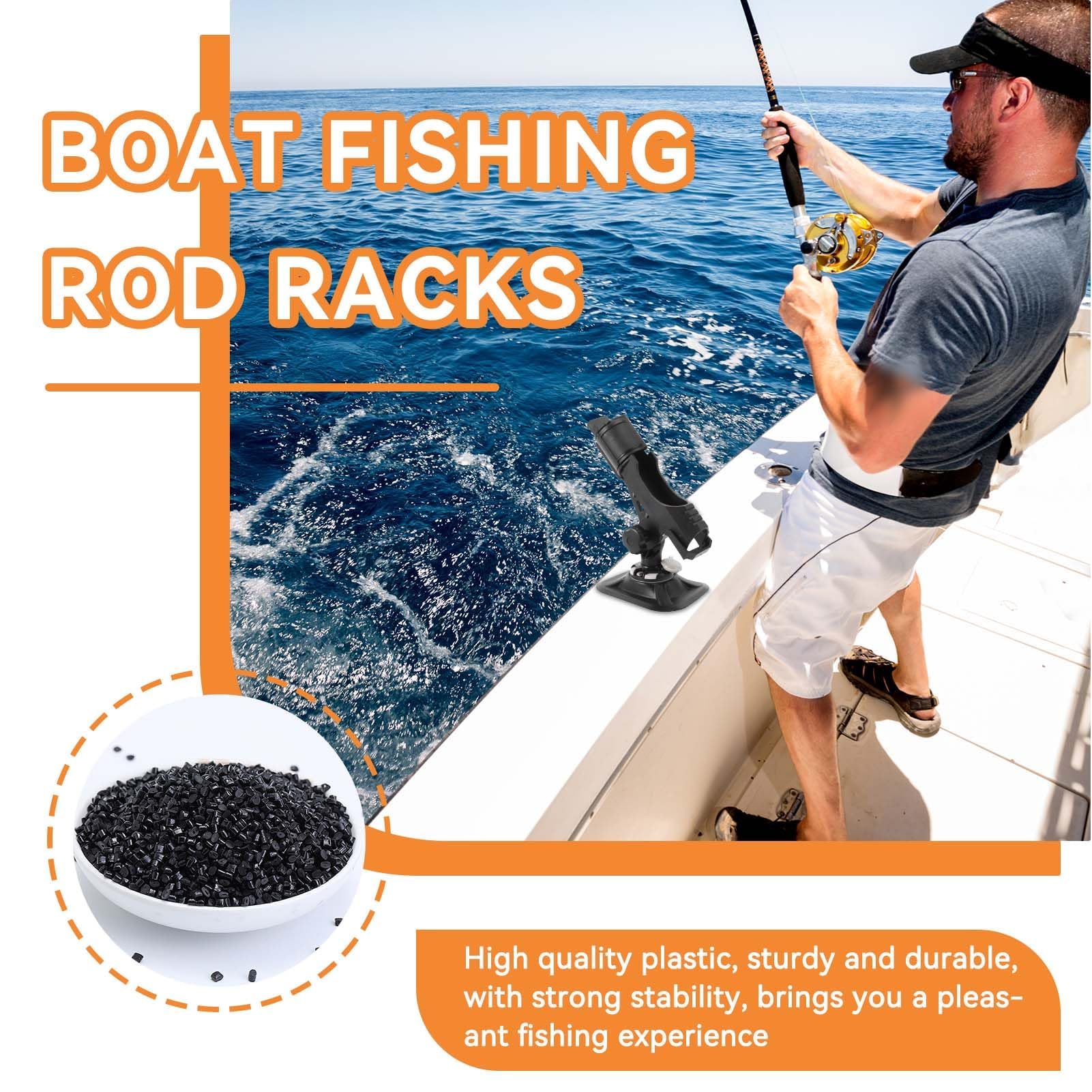 Supports de Canne à Pêche, Support de Canne à Pêche Antidérapant pour Kayak Support de Pêche Réglable Supports Canne à Pêche Extensibles pour Porte-Canne à Pêche Yacht Accessoires de Pêche