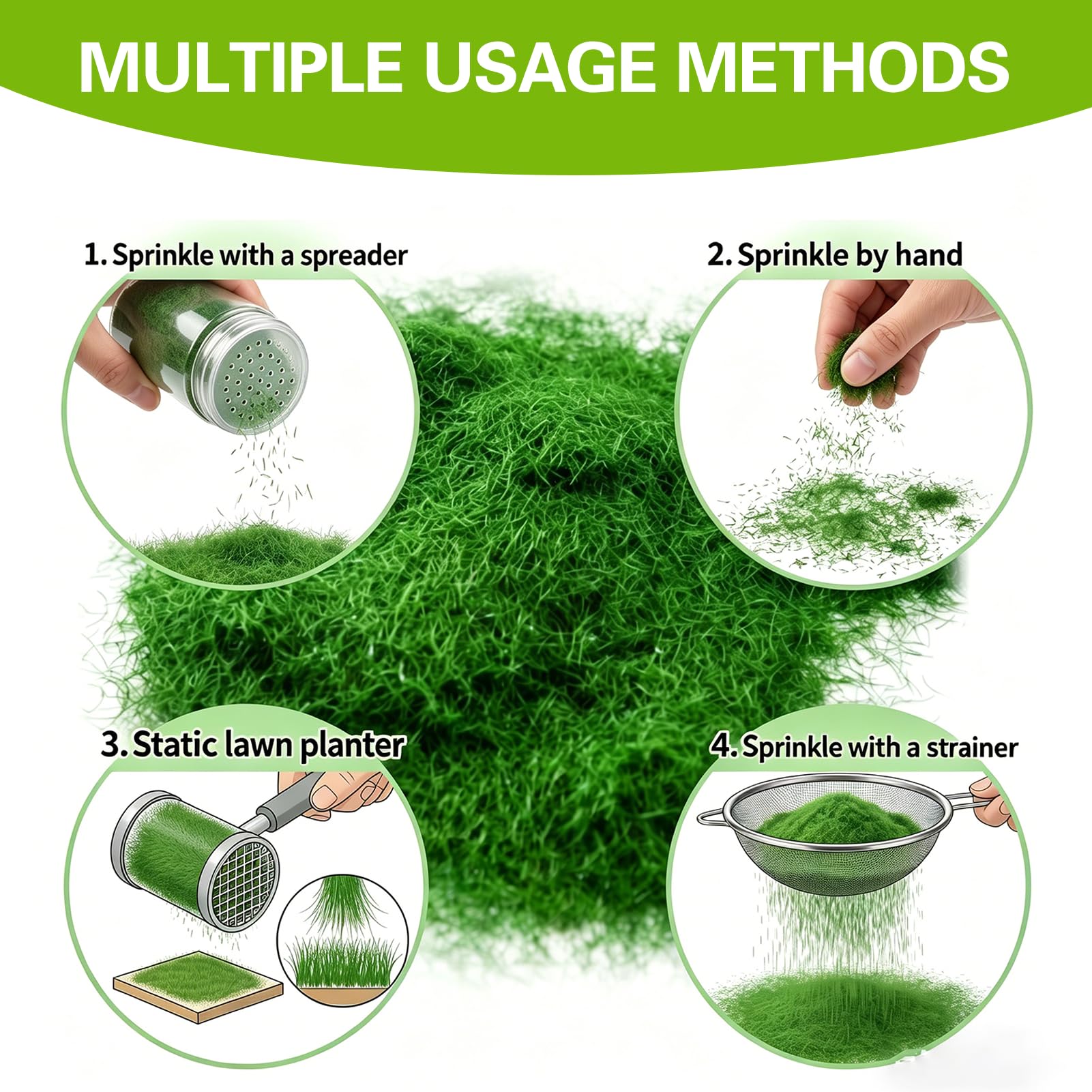 MIPIACE 4 Pcs Herbe Statique pour Modélisme Herbe de Modelisme Maquette avec 4 Couleurs 3,0 mm pour DIY Modelage Table de Sable Miniature Modèle Paysages Plantes Artificielles Paysage (1 pièce 30 g MIPIACE 4 Pcs Herbe Statique pour Modélisme Herbe de Modelisme Maquette avec 4 Couleurs 3,0 mm pour DIY Modelage Table de Sable Miniature Modèle Paysages Plantes Artificielles Paysage (1 pièce 30 g