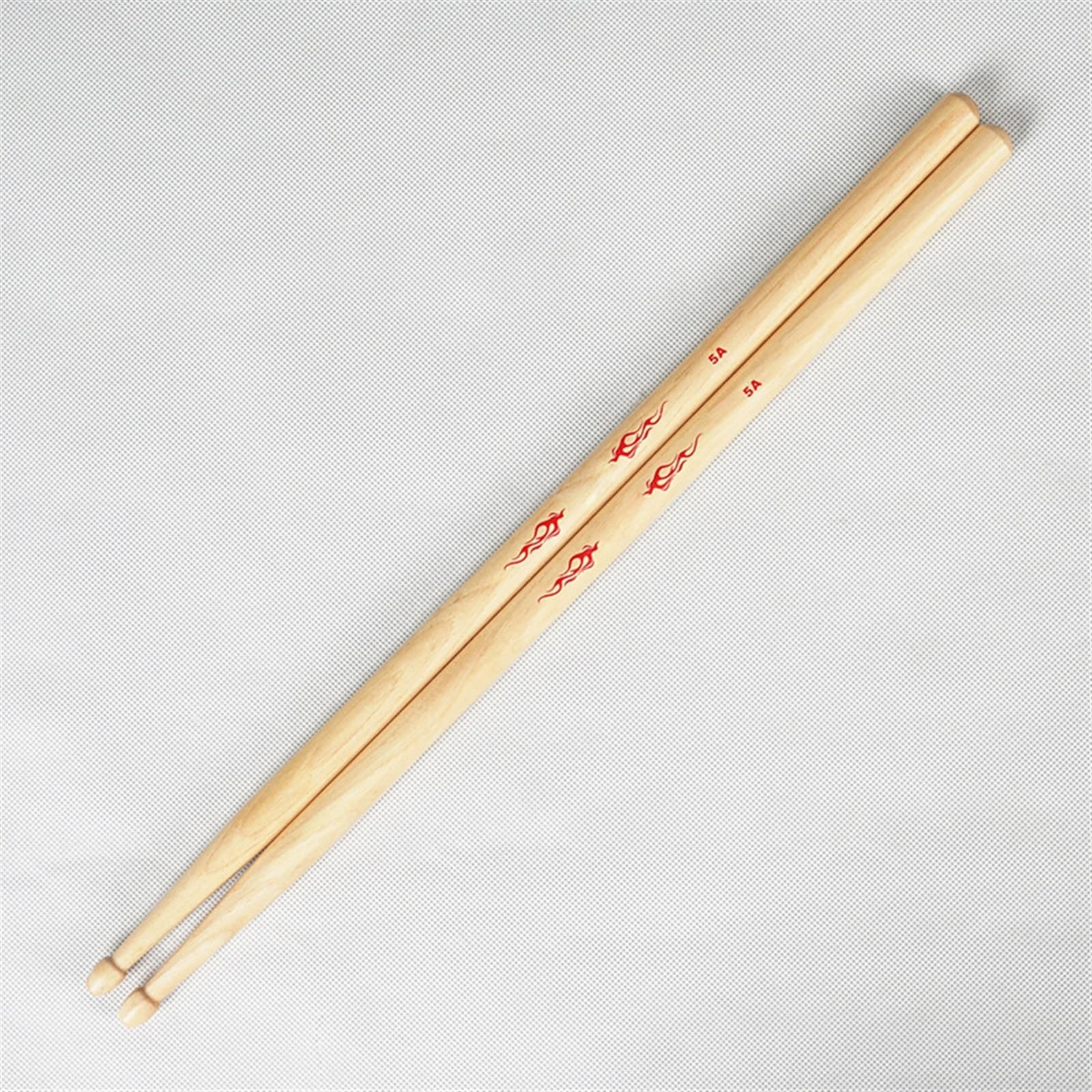 1 Paio Di Bacchette Per Batteria In Noce Americano 5A/7A, Per Percussioni, Bacchette Per Batteria Jazz Bacchette per Batteria Principianti (Color : 5A)