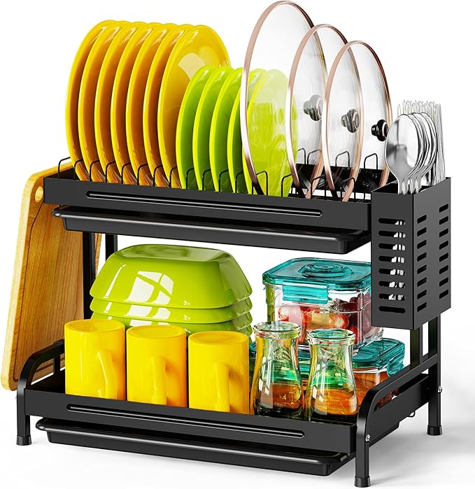 Dish Drying Rack, Cambond Heavy Duty Dish Rack with Drain