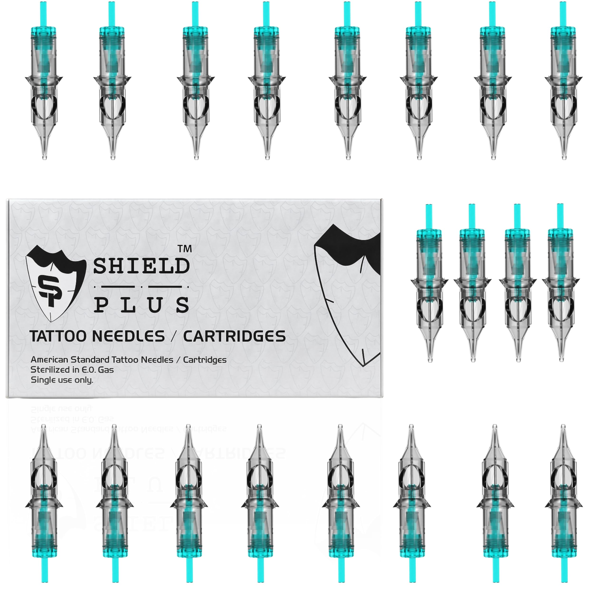 SHIELD PLUS 5RL 7RL 9RL 11RL Tattoo Needle Cartridge Set (Pack of 20)