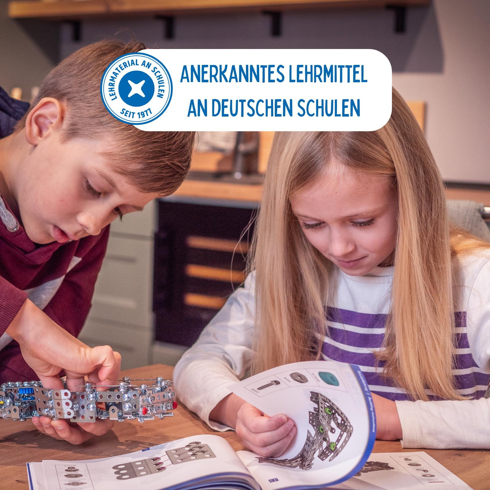 Eitech LKW Kipplaster, Betonmischer und Müllauto - Metallbaukasten 3er Set | 800+ Teile, Konstruktionsspielzeug Mädchen Junge 8 9 10 Jahre, Bastelset, Modellauto, Geschenk Kinder, Konstruktionsspielzeug