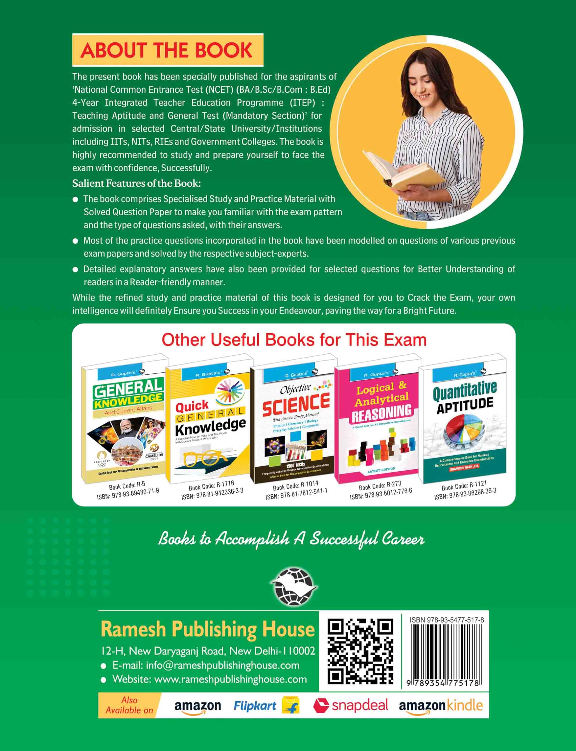 NCET: BA/B.Sc/B.Com–B.Ed (4-Year ITEP) Teaching Aptitude & General Test Guide (Mandatory Section) 1