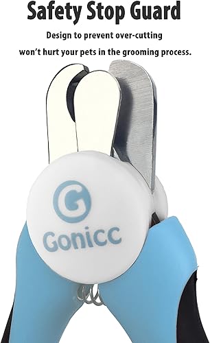 Miniatura 3 de gonicc Cortaúñas profesional para perros y gatos pequeños, recortadores de uñas afilados de acero inoxidable (con lima de uñas gratis en el mango),