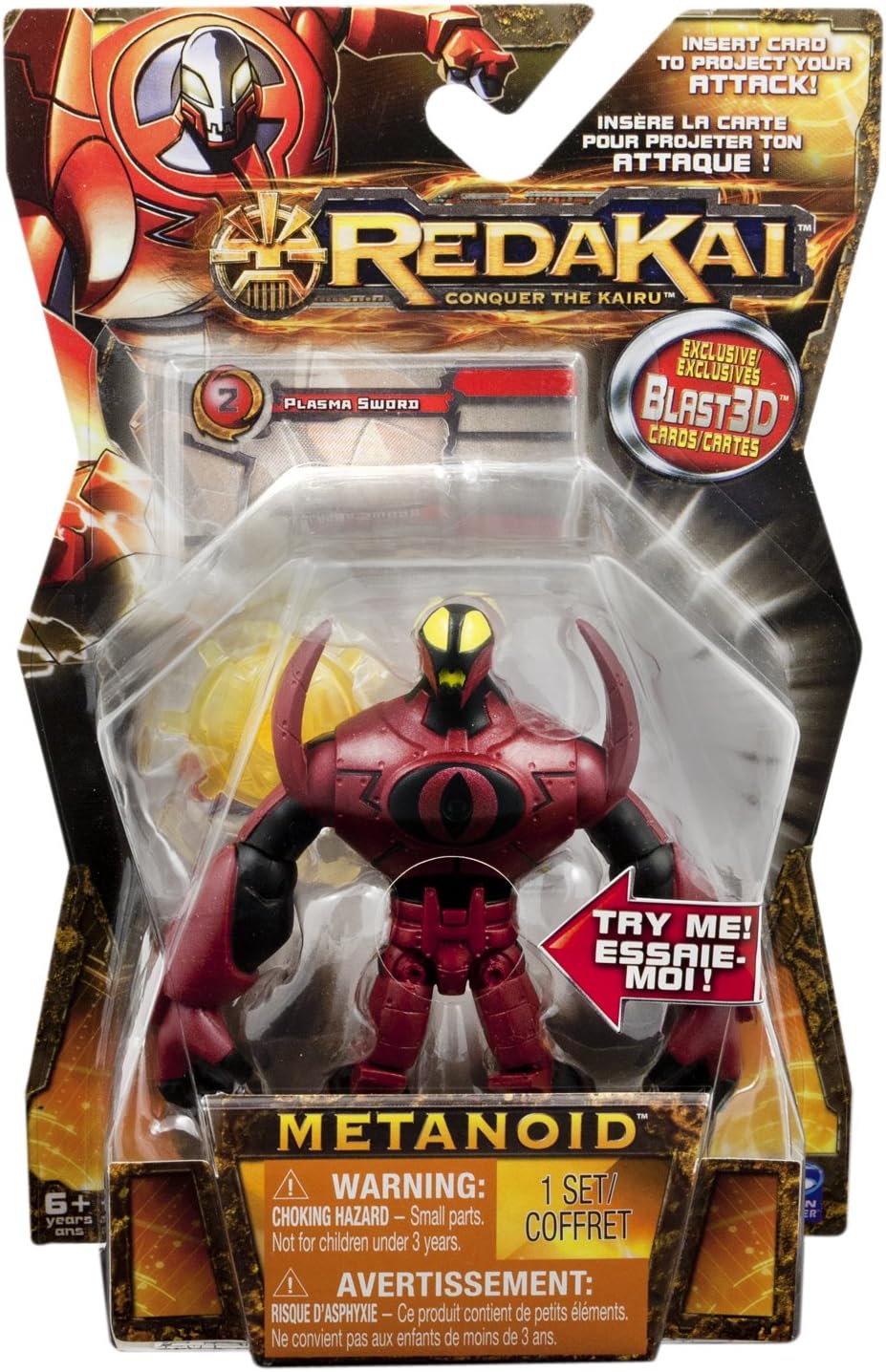 Redakai - Basic Figure with Card - Red Metanoid