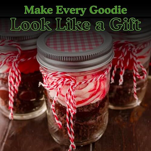 Miniatura 10 de Regency Wraps Cono de cordel para atar cajas de pastelería, presentación de alimentos y manualidades, verdeblanco, 2,300 pies (paquete de 1)