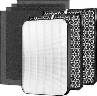 7-Pack Amboseli 3500 Replacement Filters Compatible AD3000/3500 Air Purifi-er, 3000/3500,3000M, 3000Pro Air Purifi-er,1 air filter, 2 Activated Carbn and 4 Extra Carbn Pre-Filters
