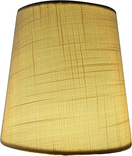 Miniatura 5 de Meriville Juego de 2 pantallas de lámpara de araña de lino blanco hueso, 3.5 x 4.5 x 4.5 pulgadas