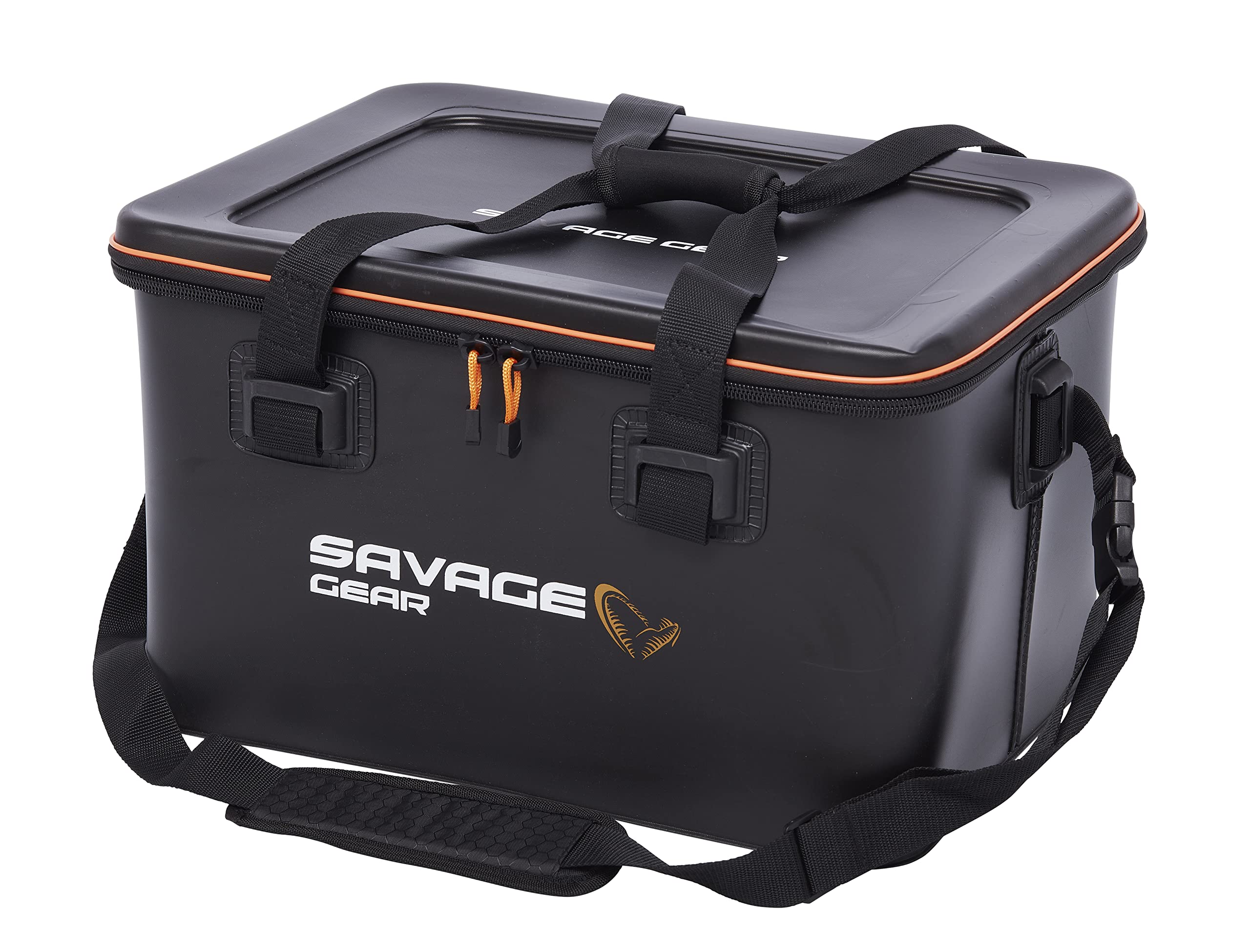 Savage Gear WPMP Lure Carryall - wodoodporna torba na sprzęt wędkarski, wielofunkcyjny pokrowiec EVA, odpinany pasek na ramię, siatkowa kieszeń na przynęty, skrzynki na sprzęt i sprzęt wędkarski 50L