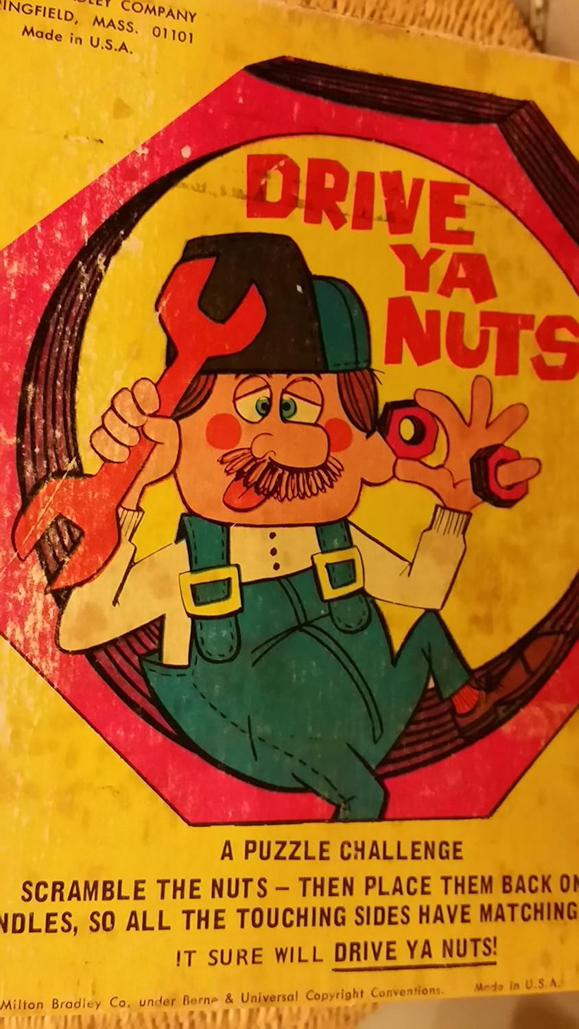 Buy Vintage 1970 Milton Bradley Drive Ya Nuts Puzzle Online at Low