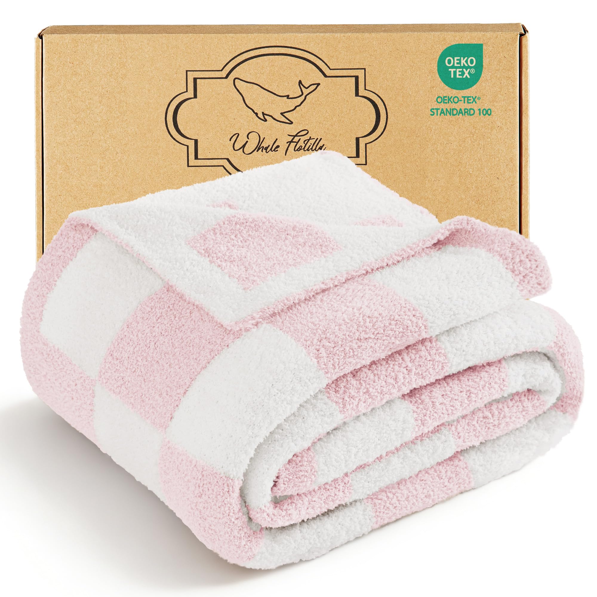 Plaid jeté de canapé léger couverture polaire chaude rose grand format lit