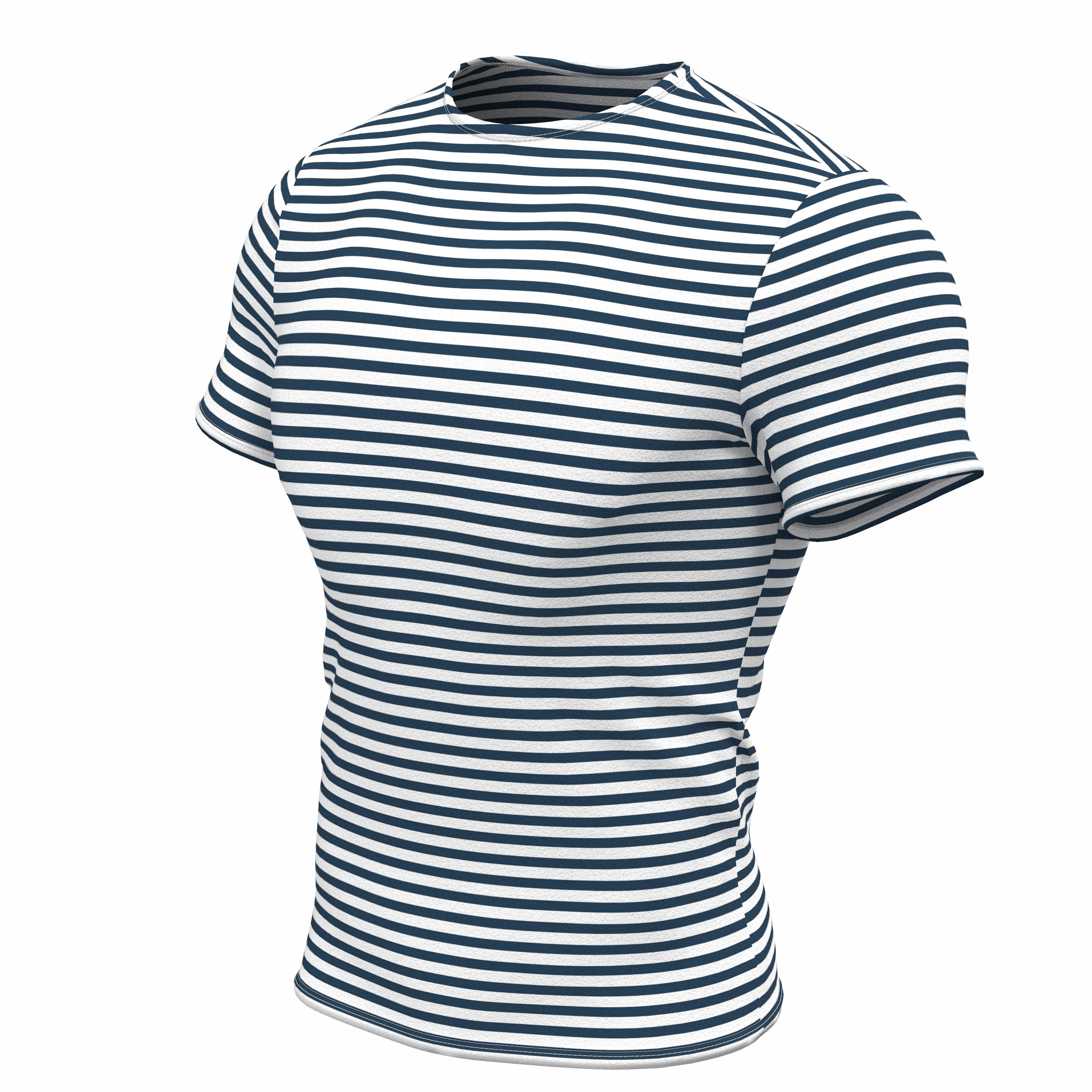 EosphorusGenuine Striped Short Sleeved T-Shirt Top Cotton Sailor Shirt Original Telnyashka Тельняшка