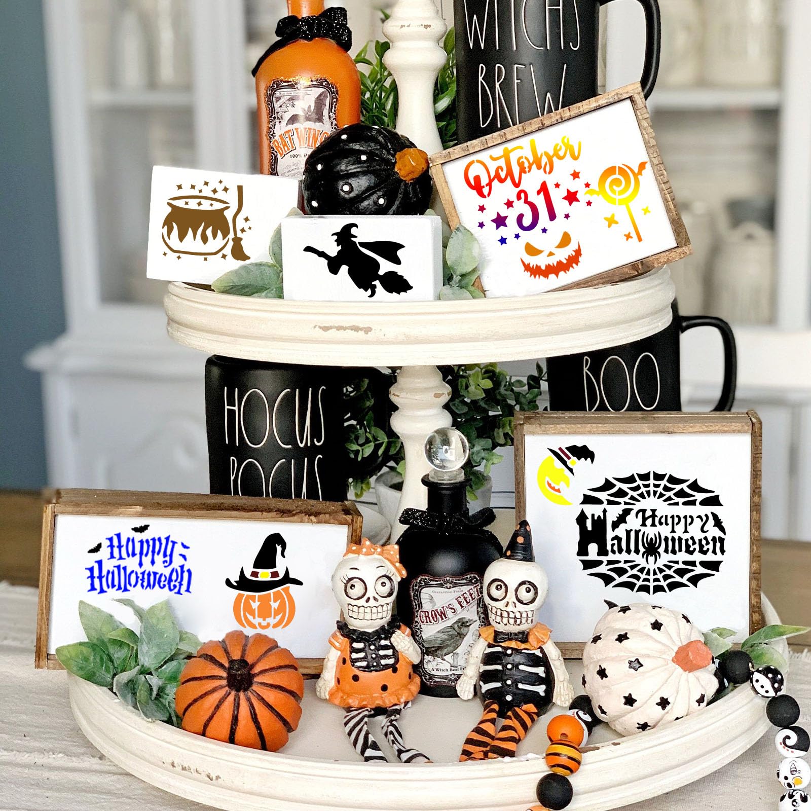 Augshy Halloween Pumpkin Stencils - 56 Pack -5