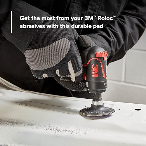 Miniatura 3 de 3M Roloc - Conjunto de almohadilla de disco 05540, 3 pulgadas, cambio rápido, almohadilla de respaldo duradera