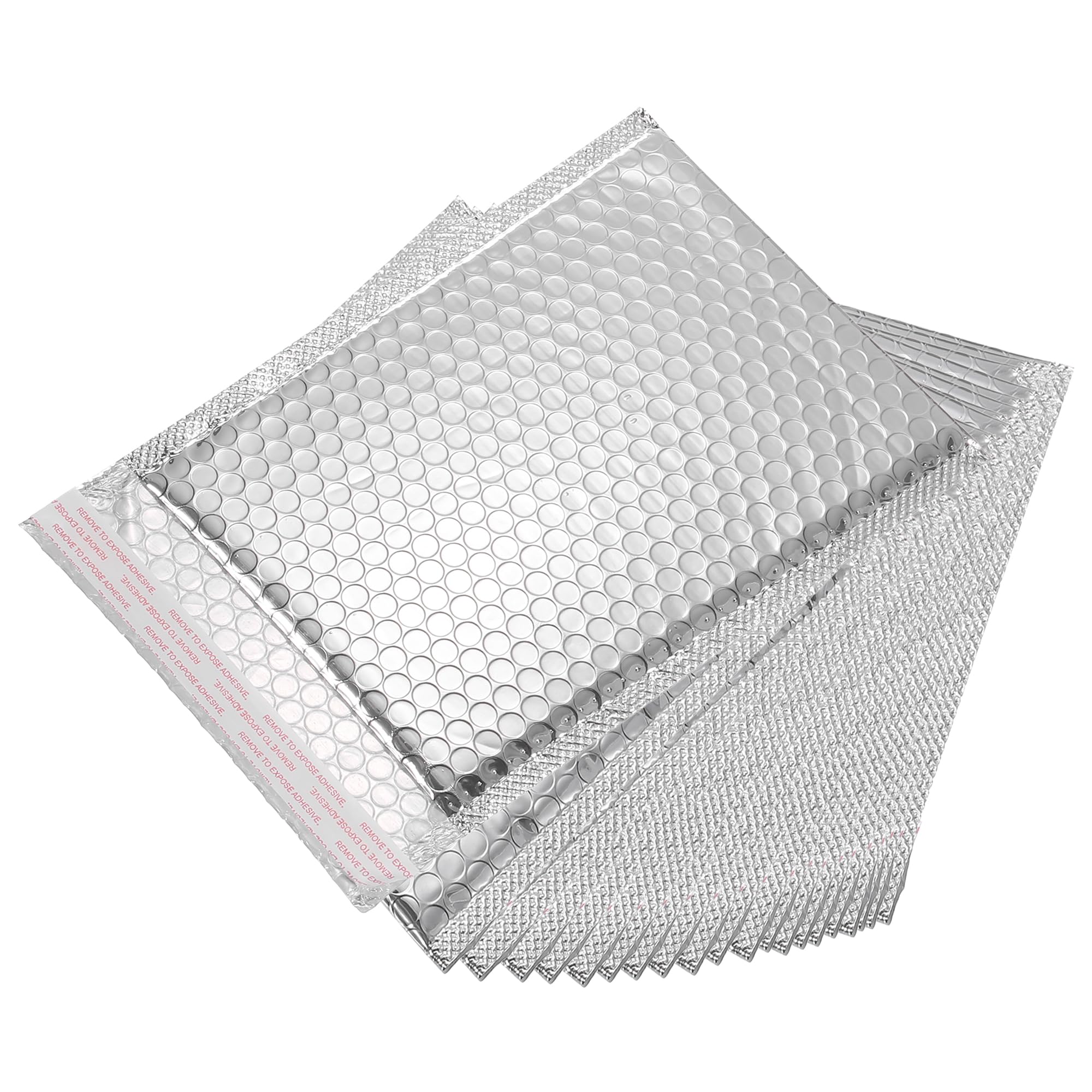 sourcing map Thermal Bubble Mailer, 9.1 × 7.1 Inch Silver Self Seal Cool Bubble Mailers Foil Mailing Envelopes for Books,Food,Cosmetics, Pack of 20
