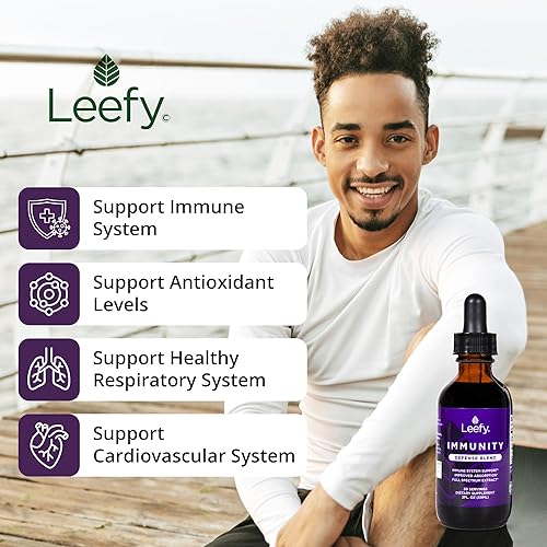 Miniatura 3 de Leefy Organics Immunity Defense Blend - Suplemento orgánico de apoyo inmunológico, suplemento de inmunidad de rápida absorción, estimulantes