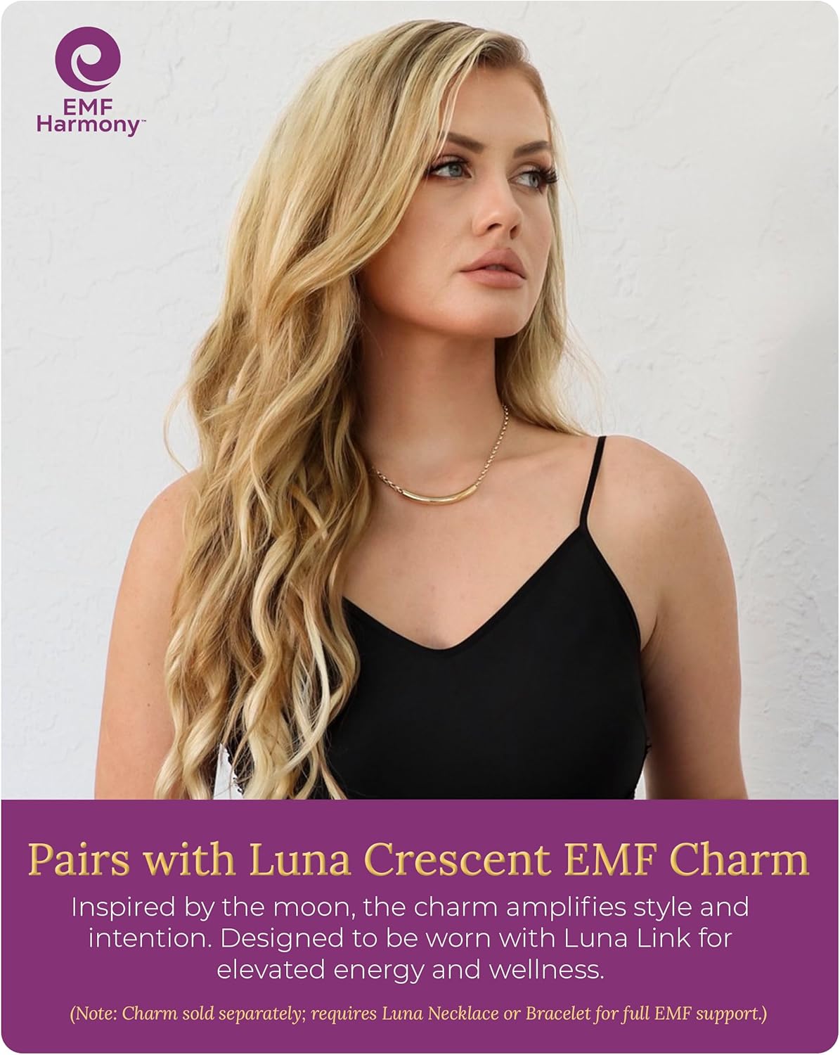 EMF Harmony Rolo Chain Necklace – 18K Gold Vermeil & Sterling Silver Minimalist Women’s Jewelry with Bioresonance for Presence & Clarity (Adjustable 16-18" 3mm Rolo Chain)