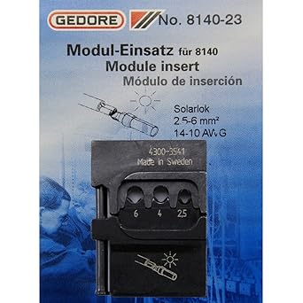 GEDORE 8140-23 Module Insert for Solarlok