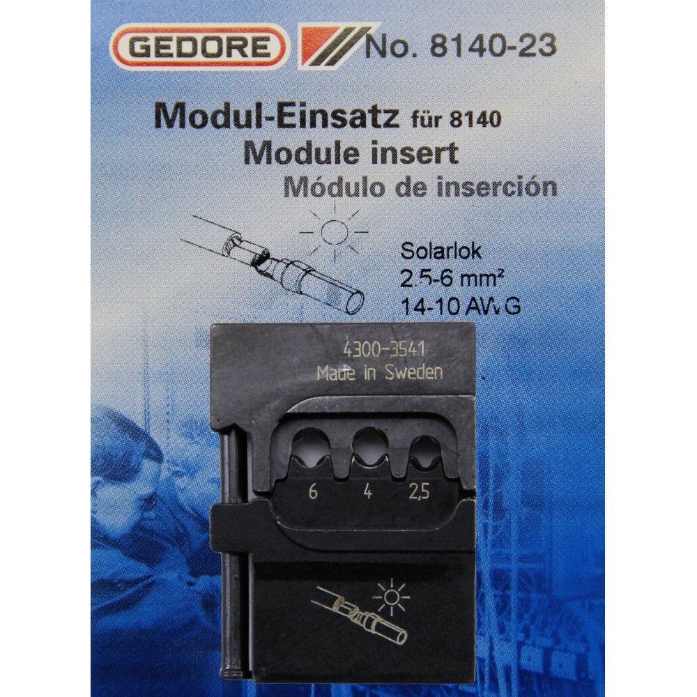 Insert de module pour Solarlok raccordement câble étanche et boîte jonction