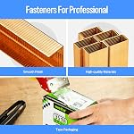meite 16 Gauge Packing Staples 1-3/8" Crown with 3/4" Length Carton Closing Staples Copper Coated for Pneumatic & Manual Box Stapler 1,600 PCS