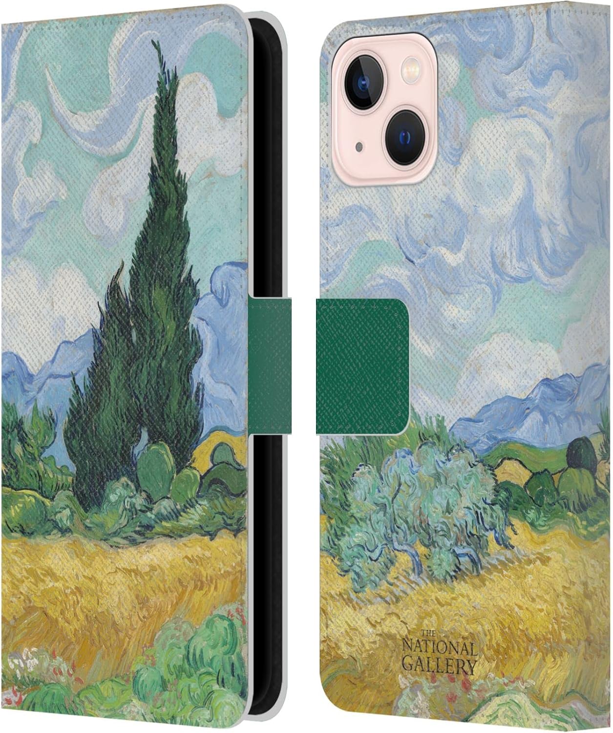 Head Case Designs Officially Licensed The National Gallery Monet Thames Art Leather Wallet Case Compatible with Apple iPhone 13